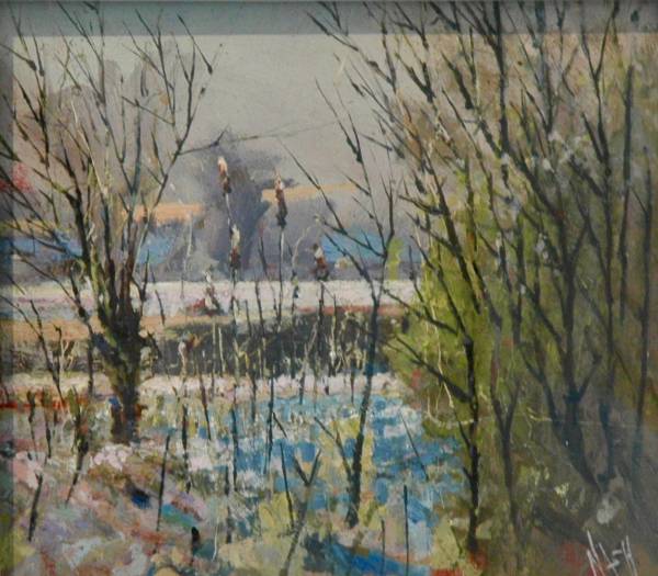 - Oil on Board, Painting by Will Nash, measuring 19 x 21 cm (H x W) framed at 33 x 36 cm £345